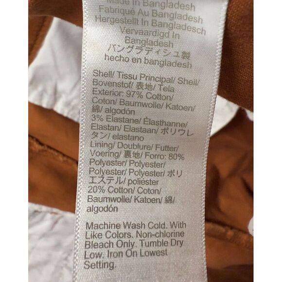 J Crew Women's Size 14 Orange High Rise Girlfriend‎ Chino Pants - Picture 8 of 10